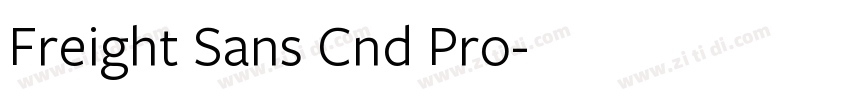 Freight Sans Cnd Pro字体转换